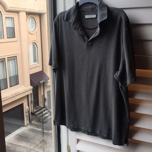 Black and gray striped shirt